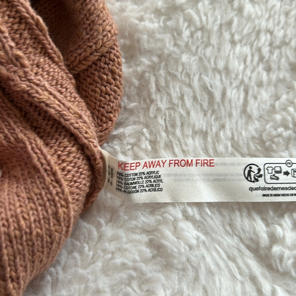 Free People Beach Salmon Color Knit Dress - Picture 6 of 7